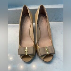 Tory Burch Patent Leather Wedges